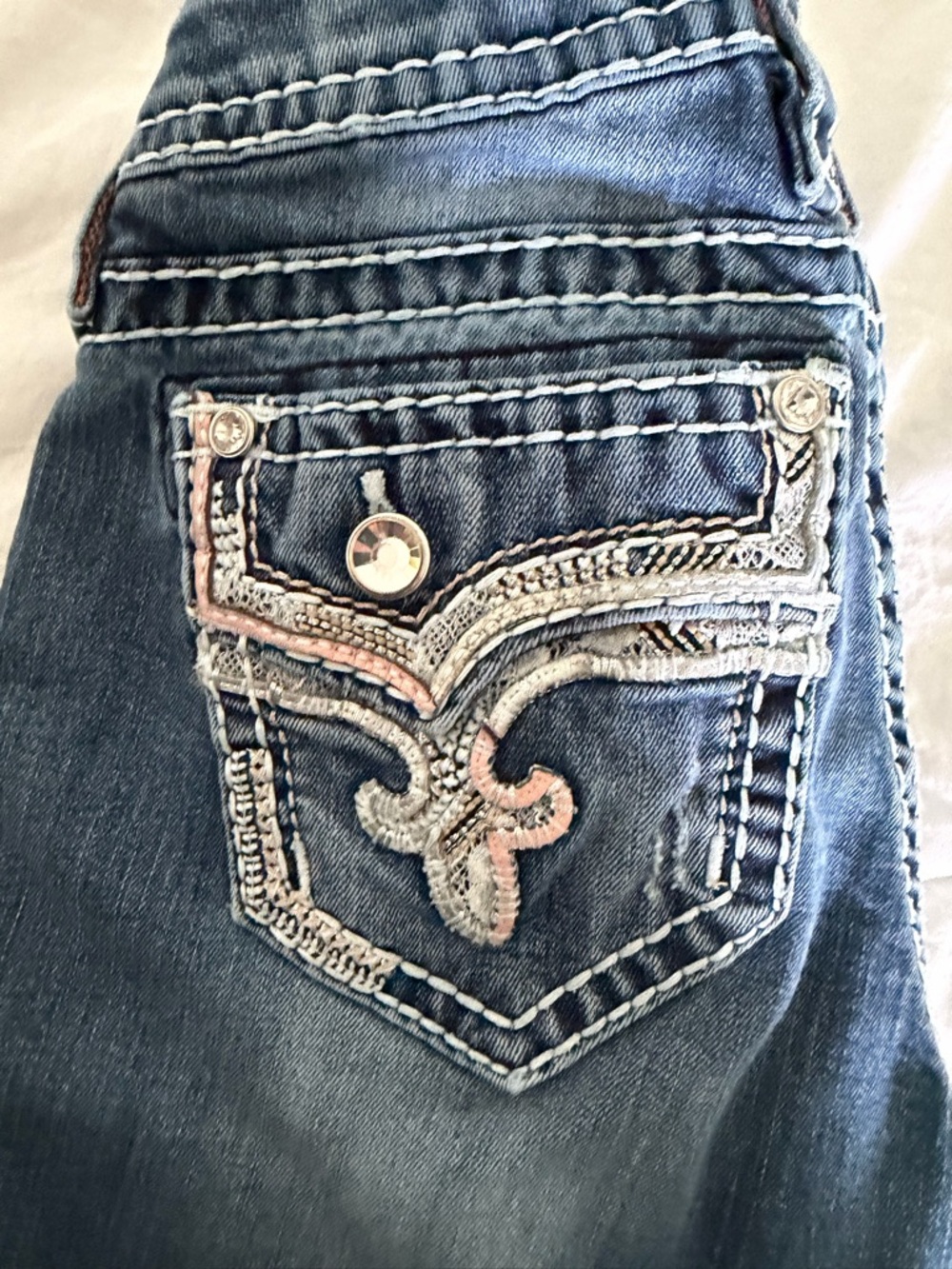 Rock Revival Women's Faded BlueBetty Boot Cut Jeans size 26 - Picture 4 of 8